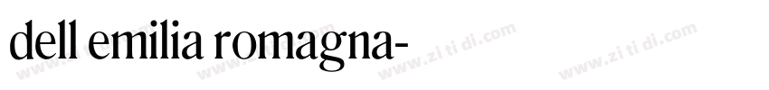 dell emilia romagna字体转换